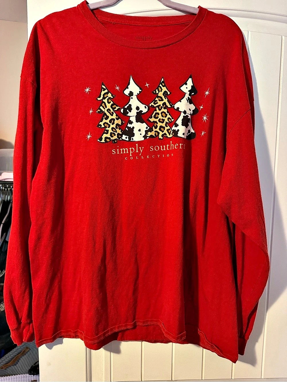Simply Southern Believe Santa Long Sleeve T-Shirt Christmas Santa Long Sleeve